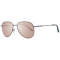 SS544001 sunglasses with rose mirrored lenses and dark gray arms