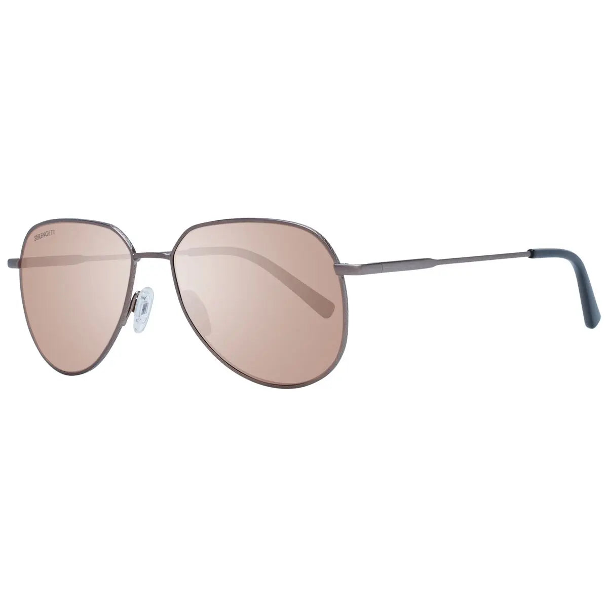 SS544001 sunglasses with rose mirrored lenses and dark gray arms