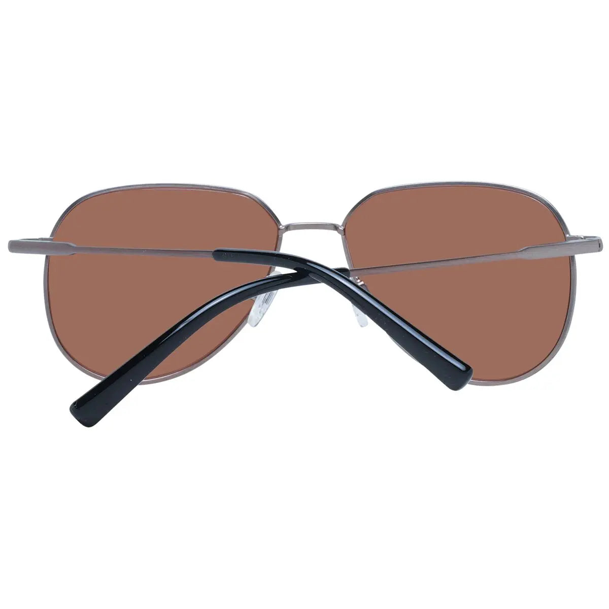 SS544001 sunglasses, mirrored brown lenses with black crossover temples