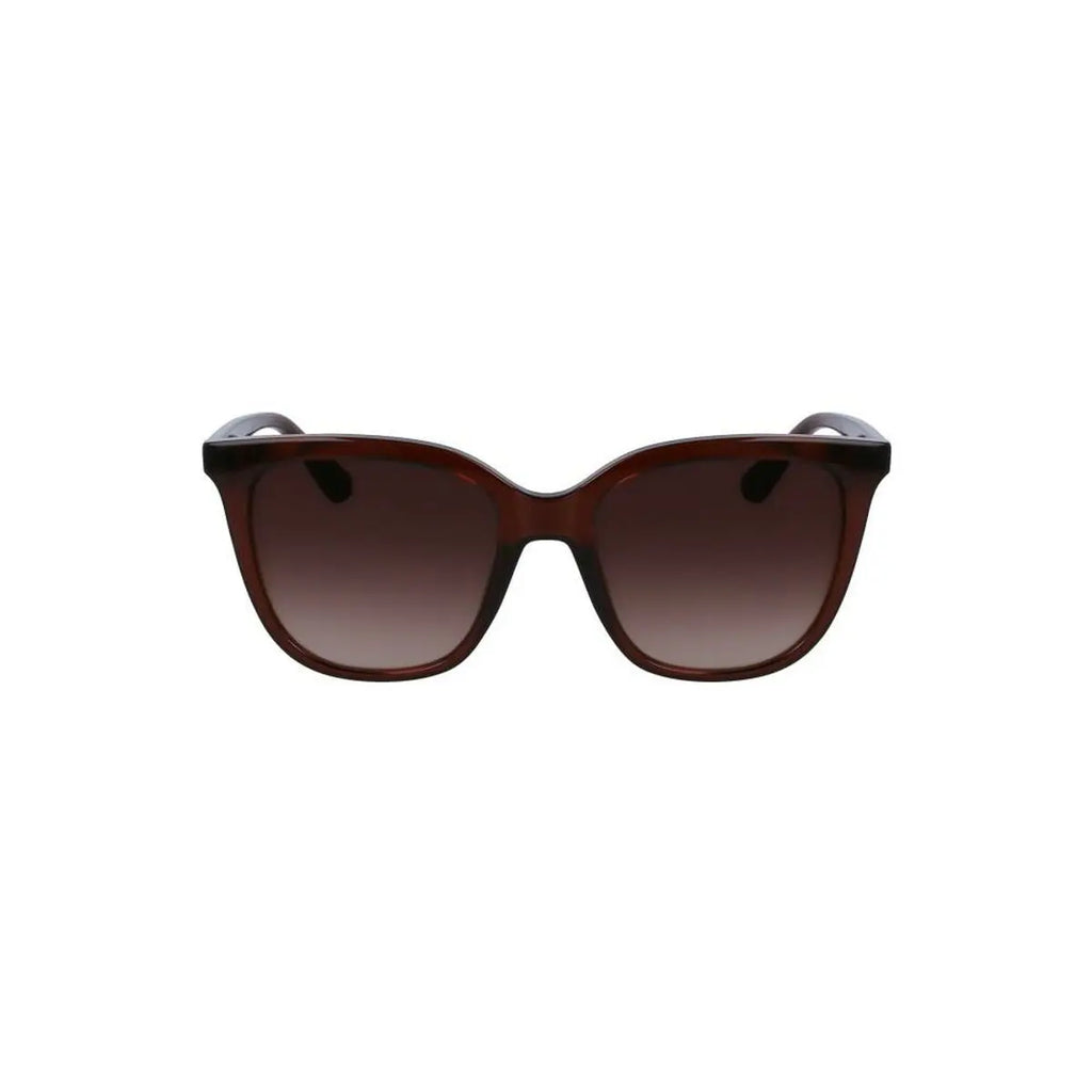 Women's sunglasses CK23506S: front view, dark brown frames with gradient tinted lenses