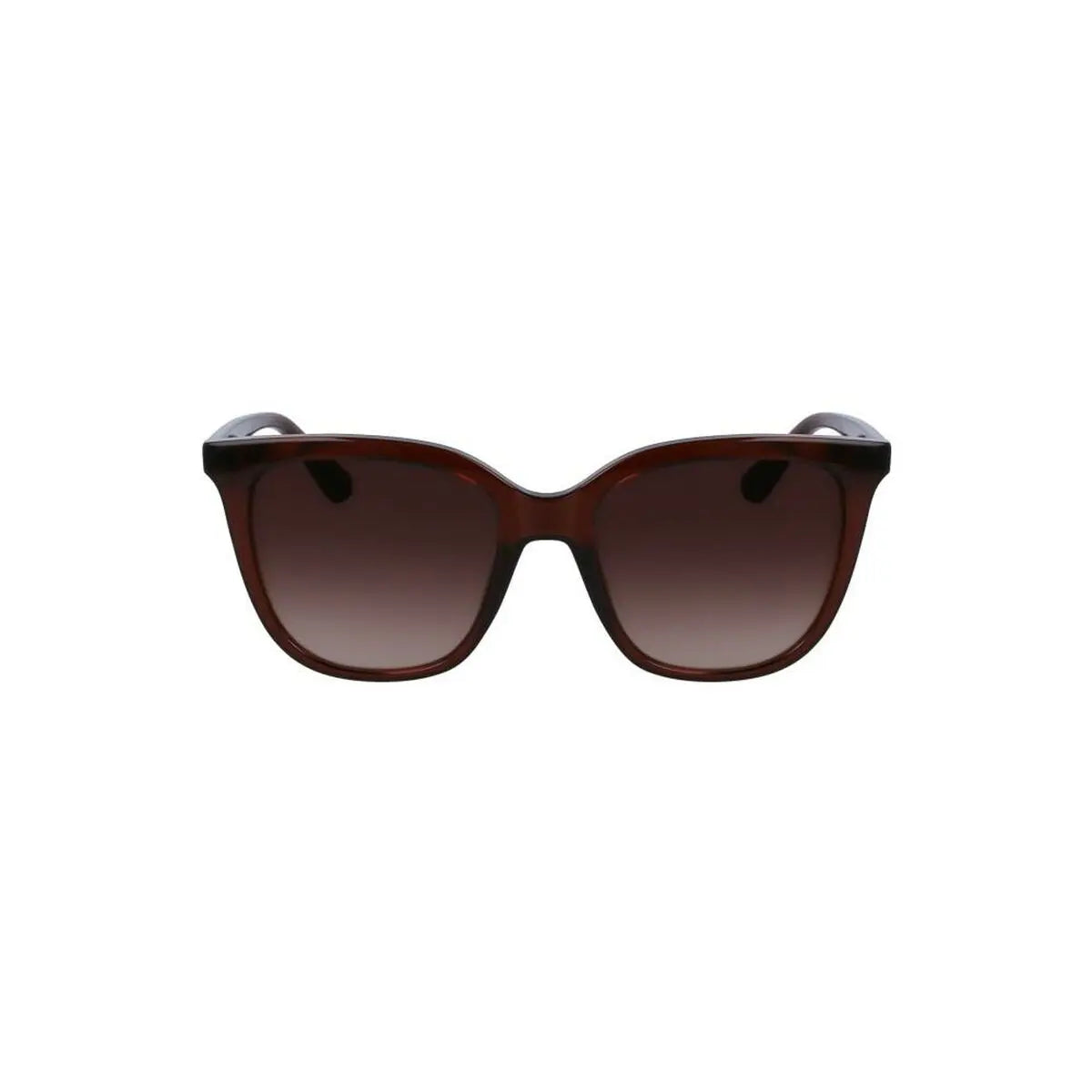 Women's sunglasses CK23506S: front view, dark brown frames with gradient tinted lenses