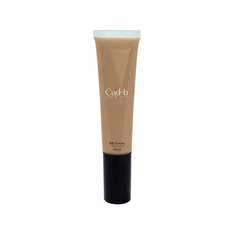 BB cream tube in beige tone, black base; shade FB125
