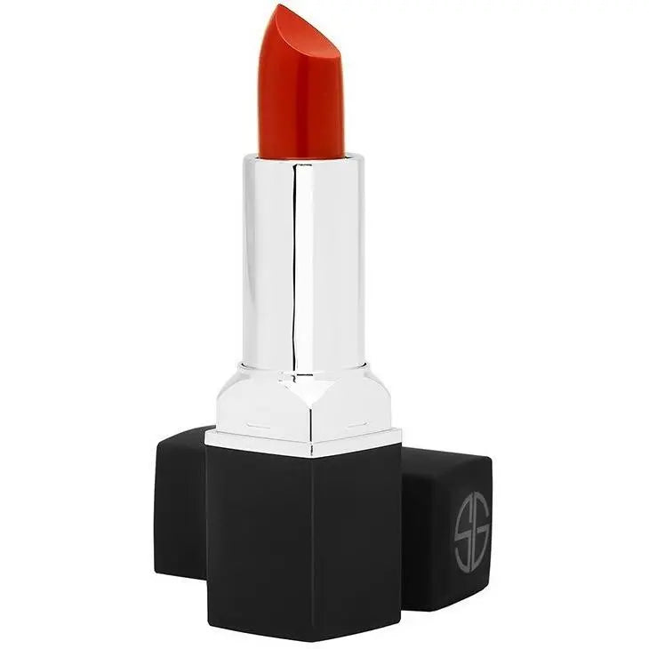 COMPLETE COLOR LIPSTICK: kräftiger orange-roter Lippenstift im weißen, silbernen Stift