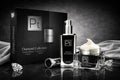 Platinum Deluxe Diamond Set: serum bottle, cream jar, and small container with caps