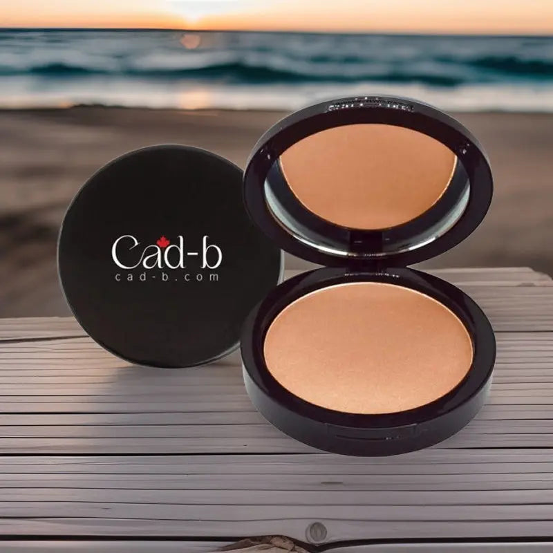 Matte Dual Blend Powder Foundation in Birch (CAD B, WD112) shown in open compact