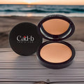 Matte Dual Blend Powder Foundation in Birch (CAD B, WD112) shown in open compact