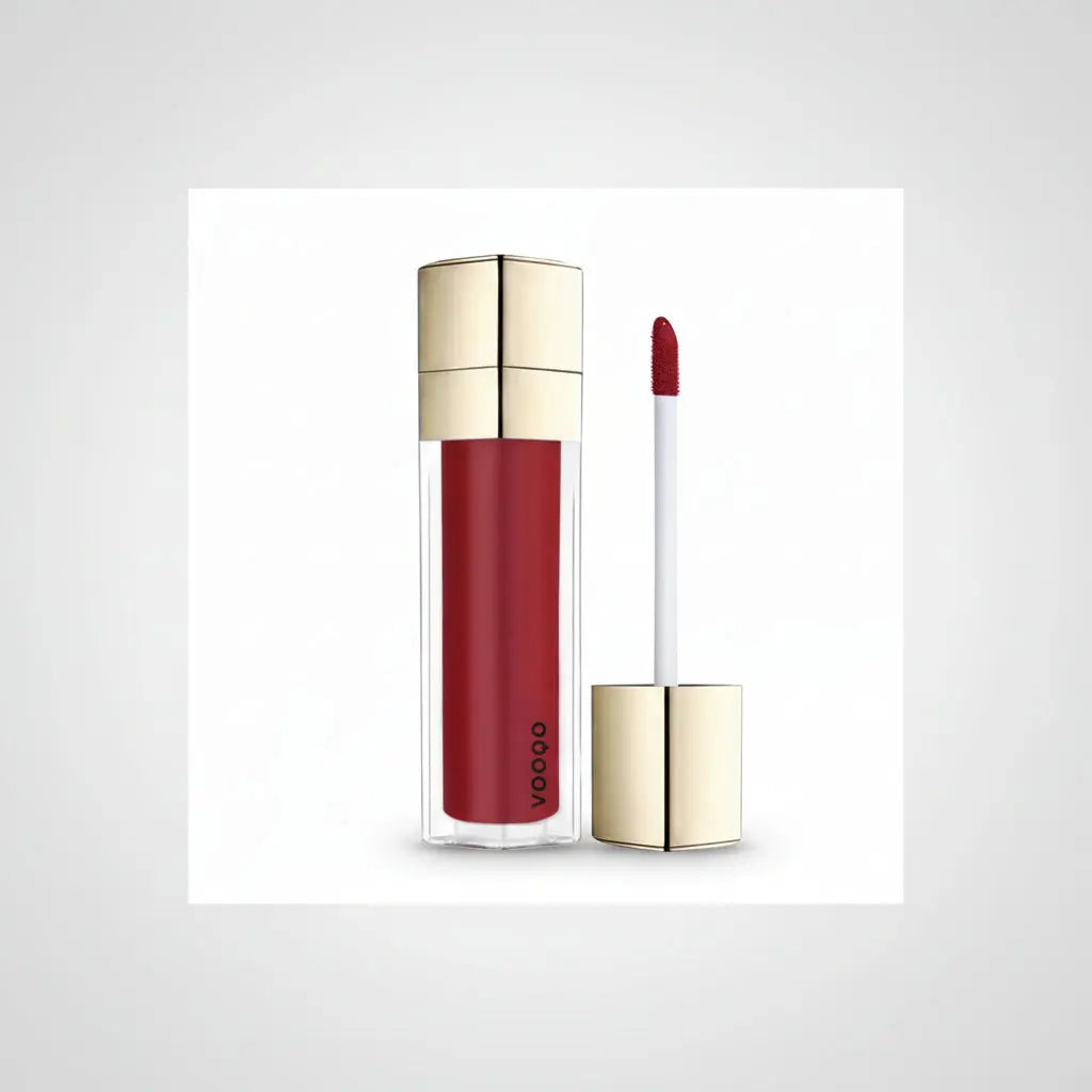 Lipgloss im Glas: leuchtendes Rot, Applikator