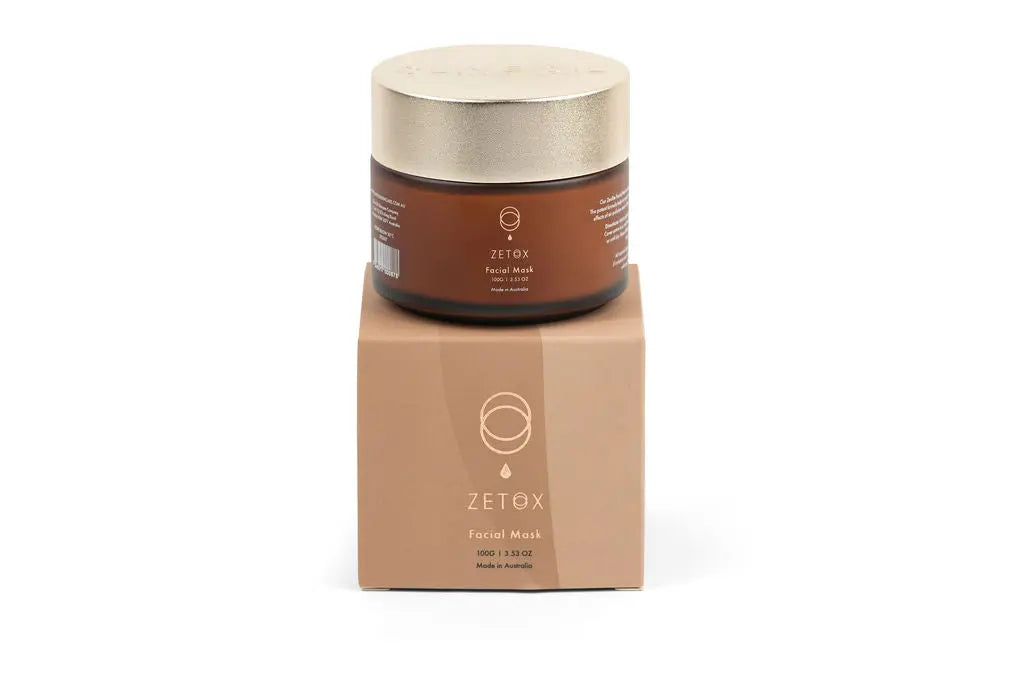 Illuminating Face Clay Mask 100ml jar, brown body and cream lid