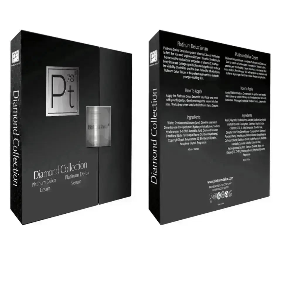 Platinum Deluxe Diamond Set package showing front and back sides with product info
