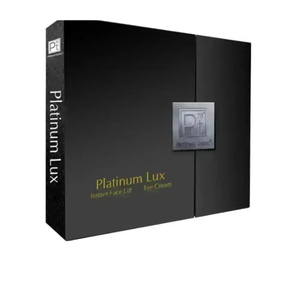 Platinum Lux Instant Face Lift Set box side showing Pt logo and Eye Cream