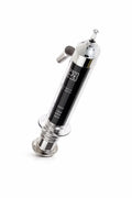 Face Lift syringe: silver and black serum applicator with dispensing tip