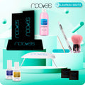 Kit profesional de uñas: lámpara, herramientas y productos para manicura