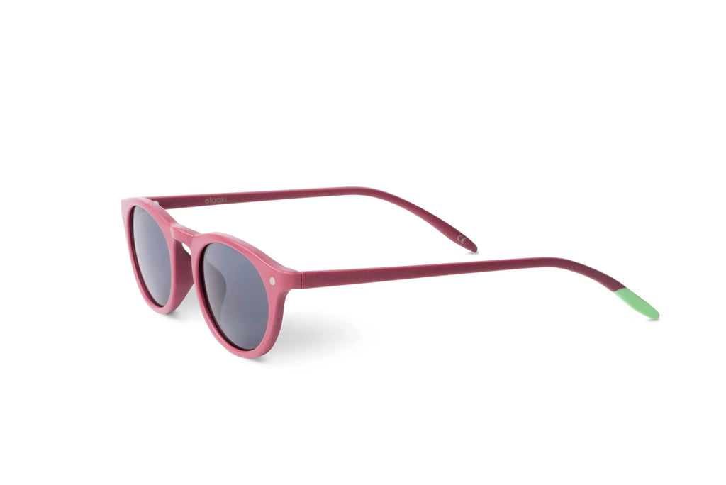 Sulu Raspberry Sonnenbrille mit abgerundeten Linsen und dünnem Rahmen