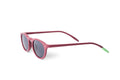 Sulu Raspberry Sonnenbrille mit abgerundeten Linsen und dünnem Rahmen