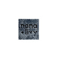 Charcoal mint salt block, dark speckled stone with embossed logo