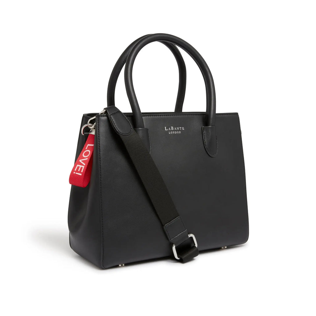 LaBante London Tote Bag mit Schultergurt und rotem Love!-Anhänger