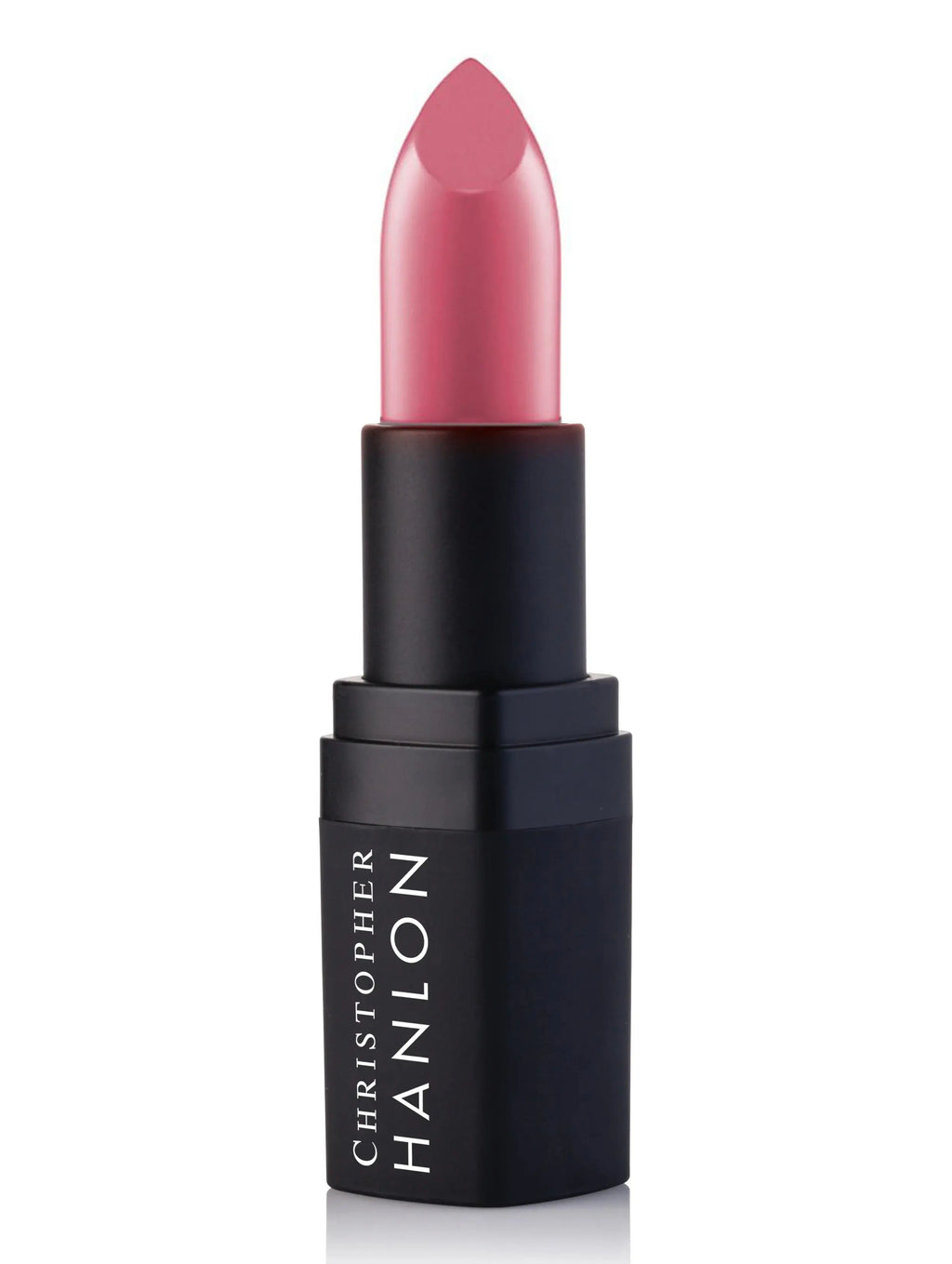 PINK CHERRY ROBIN lipstick, pink bullet in black cap