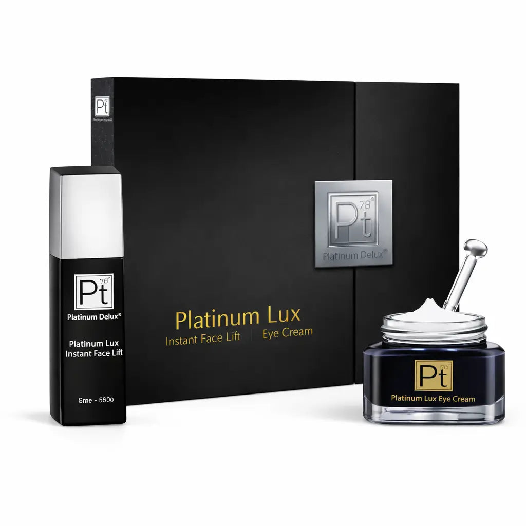 Platinum Lux Instant Face Lift Set with Instant Face Lift bottle and Eye Cream jar