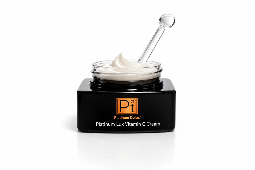 Platinum Lux Vitamin C Cream thick cream on dropper
