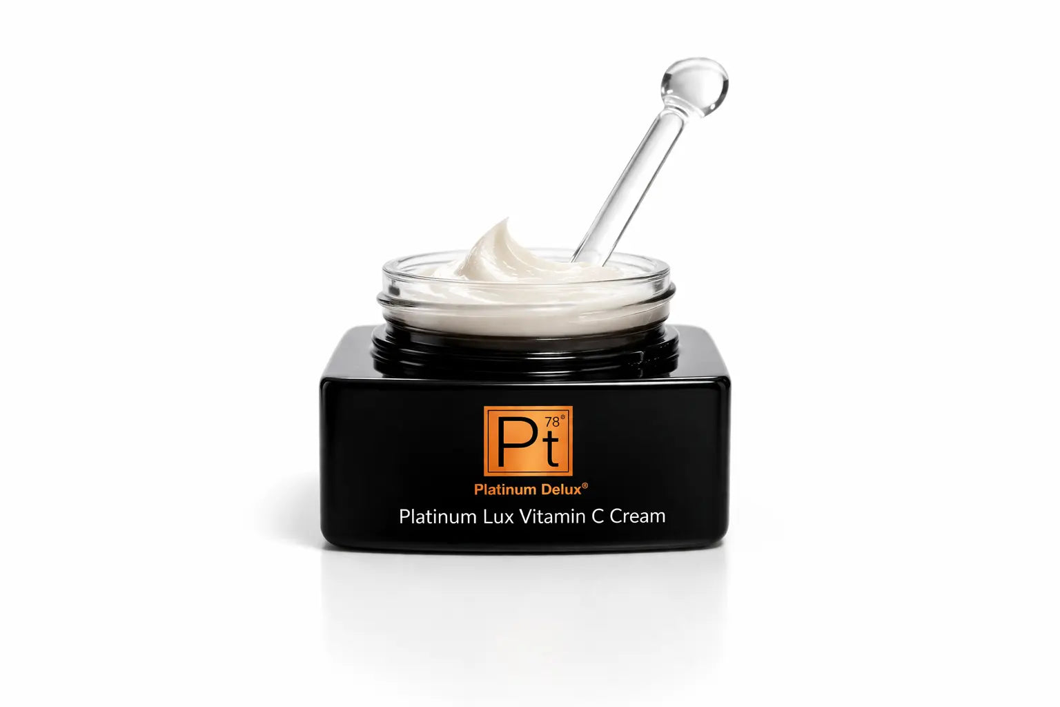 Platinum Lux Vitamin C Cream thick cream on dropper