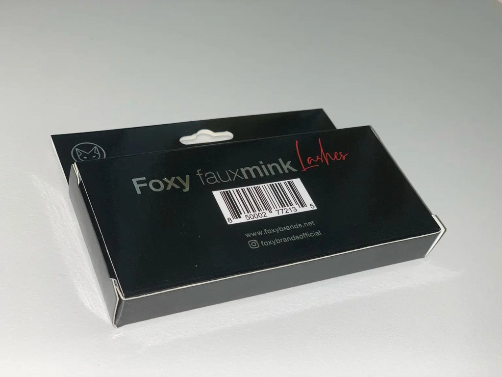 Foxy Fauxmink Lashes Z4 Verpackung mit Barcode auf der Rückseite