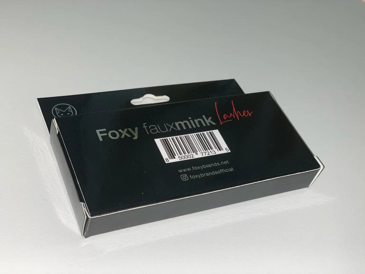 Foxy Fauxmink Lashes Z4 Verpackung mit Barcode auf der Rückseite